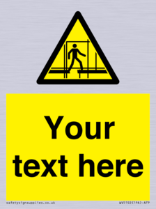 Custom Scaffold Incomplete Sign